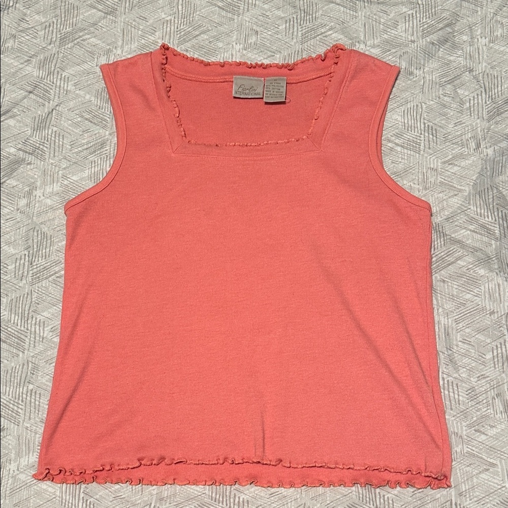 Vintage 1990s Coral Sleeveless Top